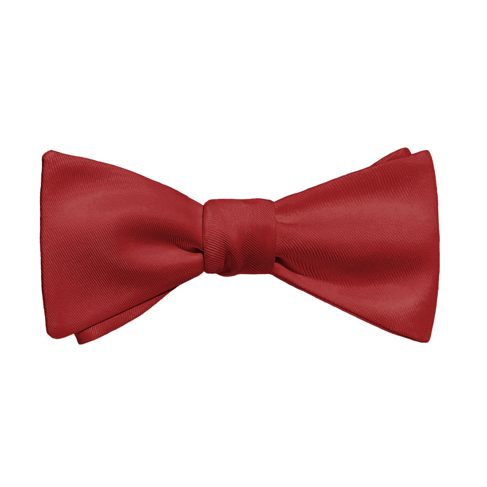 Solid KT Burgundy Bow Tie - Adult Standard Self-Tie 14-18" -  - Knotty Tie Co.