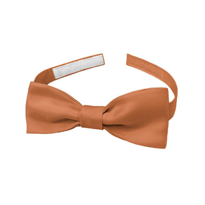 Solid KT Burnt Orange Bow Tie - Baby Pre-Tied 9.5-12.5" -  - Knotty Tie Co.