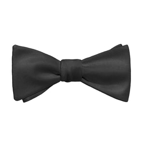 Solid KT Charcoal Bow Tie - Adult Standard Self-Tie 14-18" -  - Knotty Tie Co.