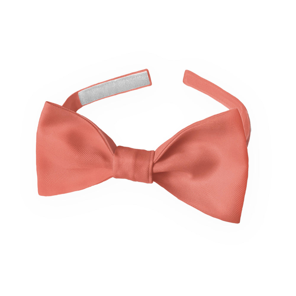 Solid KT Coral Bow Tie - Kids Pre-Tied 9.5-12.5" -  - Knotty Tie Co.