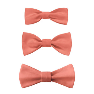 Solid KT Coral Bow Tie -  -  - Knotty Tie Co.