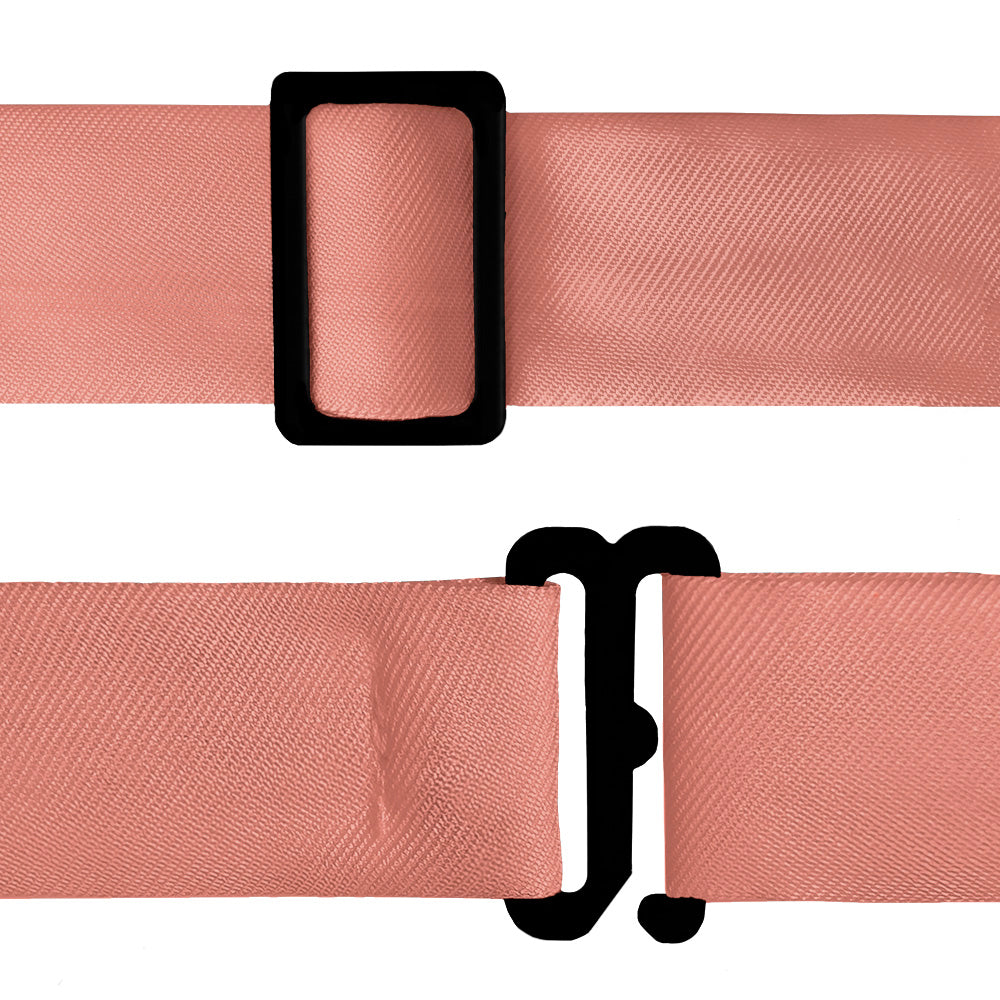 Solid KT Coral Bow Tie - Bow Tie Hardware - Knotty Tie Co.
