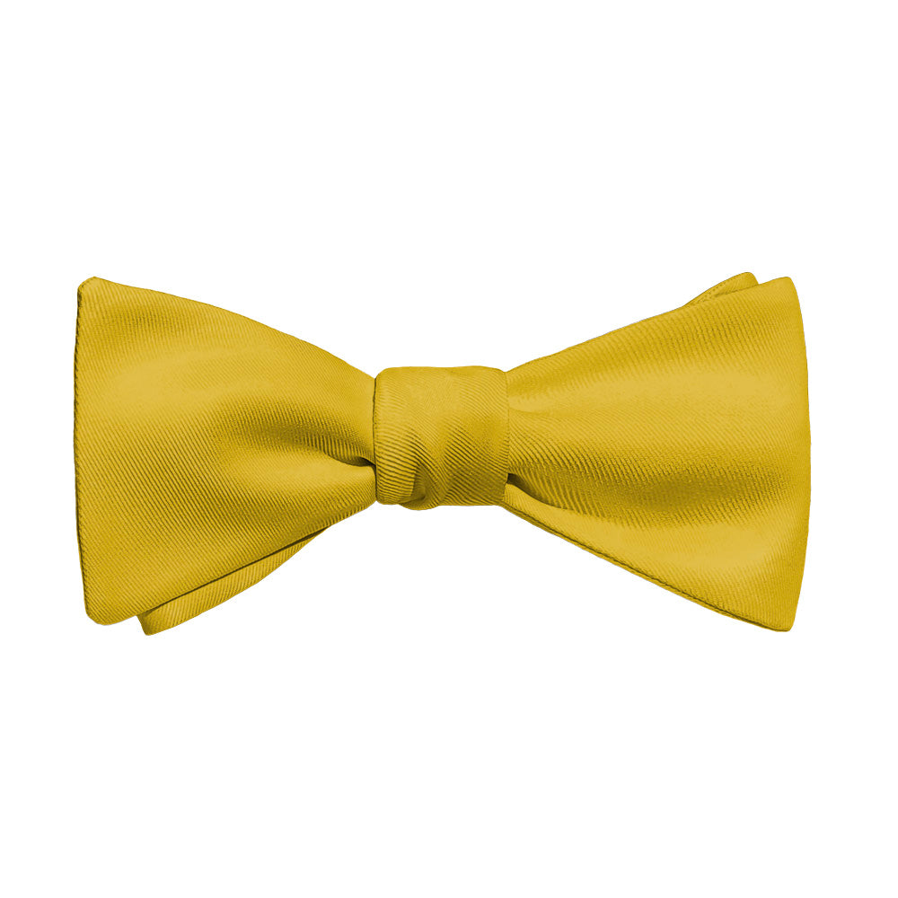 Solid KT Gold Bow Tie - Adult Standard Self-Tie 14-18" -  - Knotty Tie Co.