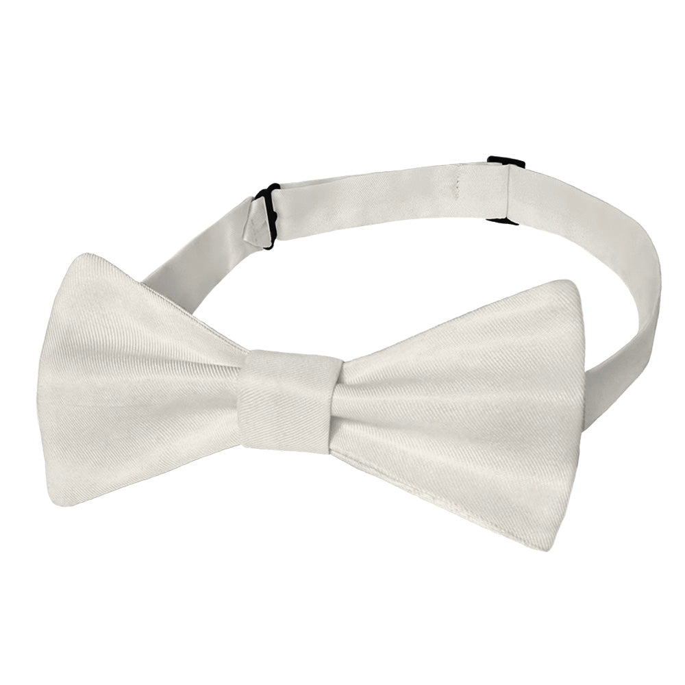 Solid KT Ivory Bow Tie - Adult Pre-Tied 12-22" -  - Knotty Tie Co.