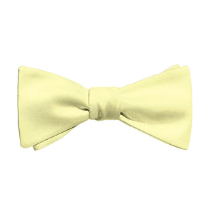 Solid KT Light Yellow Bow Tie - Adult Standard Self-Tie 14-18" -  - Knotty Tie Co.
