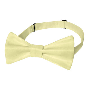 Solid KT Light Yellow Bow Tie - Adult Pre-Tied 12-22" -  - Knotty Tie Co.
