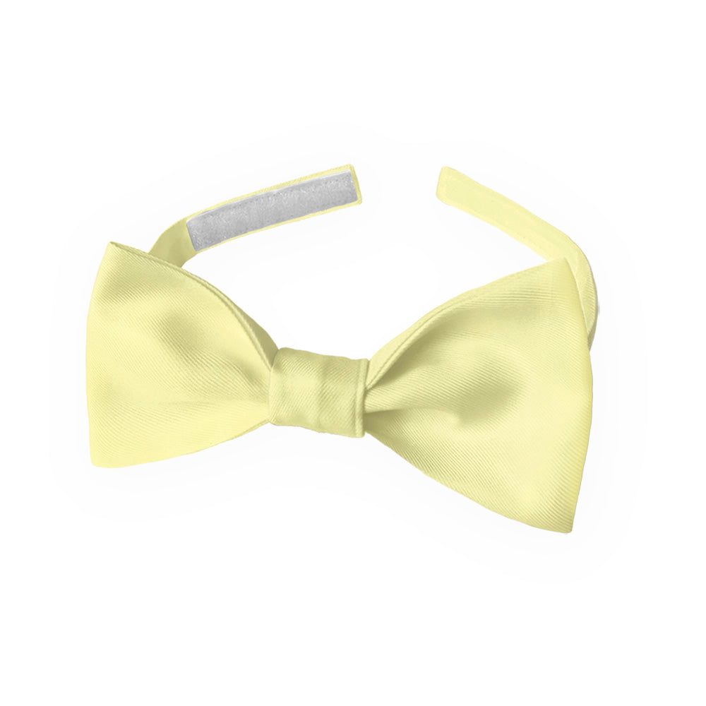 Solid KT Light Yellow Bow Tie - Kids Pre-Tied 9.5-12.5" -  - Knotty Tie Co.