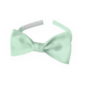 Solid KT Mint Bow Tie - Kids Pre-Tied 9.5-12.5" -  - Knotty Tie Co.