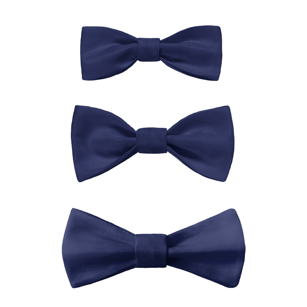 Solid KT Navy Bow Tie -  -  - Knotty Tie Co.