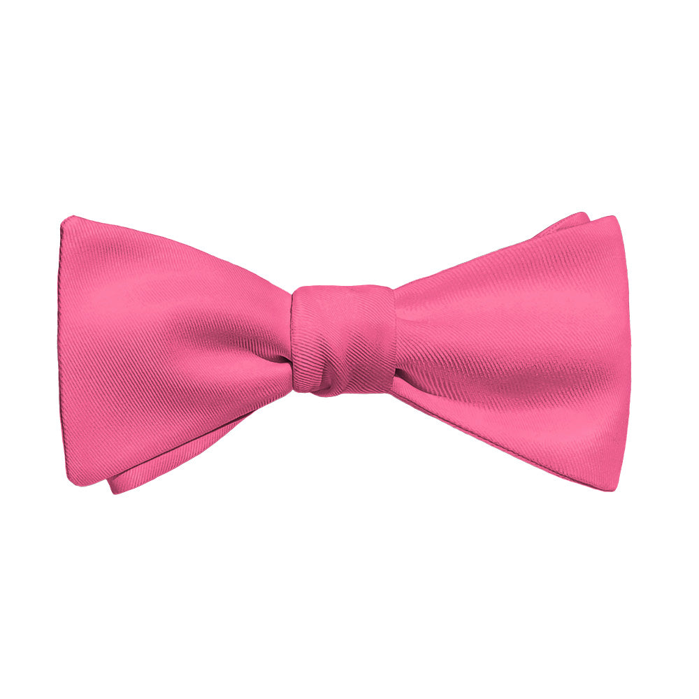 Solid KT Pink Bow Tie - Adult Standard Self-Tie 14-18" -  - Knotty Tie Co.