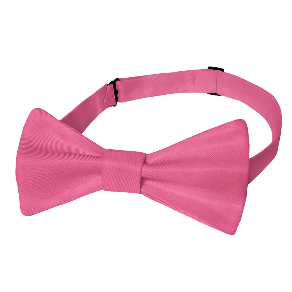 Solid KT Pink Bow Tie - Adult Pre-Tied 12-22" -  - Knotty Tie Co.