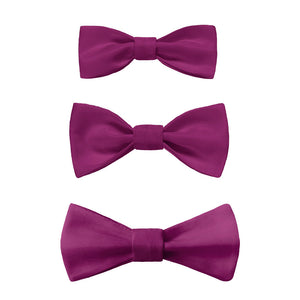 Solid KT Plum Bow Tie -  -  - Knotty Tie Co.