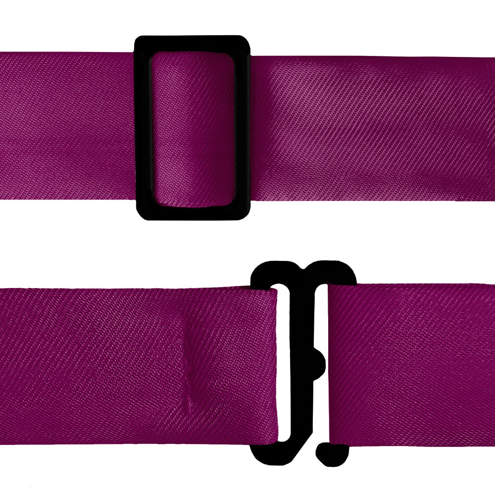 Solid KT Plum Bow Tie - Bow Tie Hardware - Knotty Tie Co.