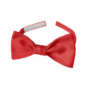 Solid KT Red Bow Tie - Kids Pre-Tied 9.5-12.5" -  - Knotty Tie Co.