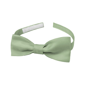 Solid KT Sage Green Bow Tie - Baby Pre-Tied 9.5-12.5" -  - Knotty Tie Co.