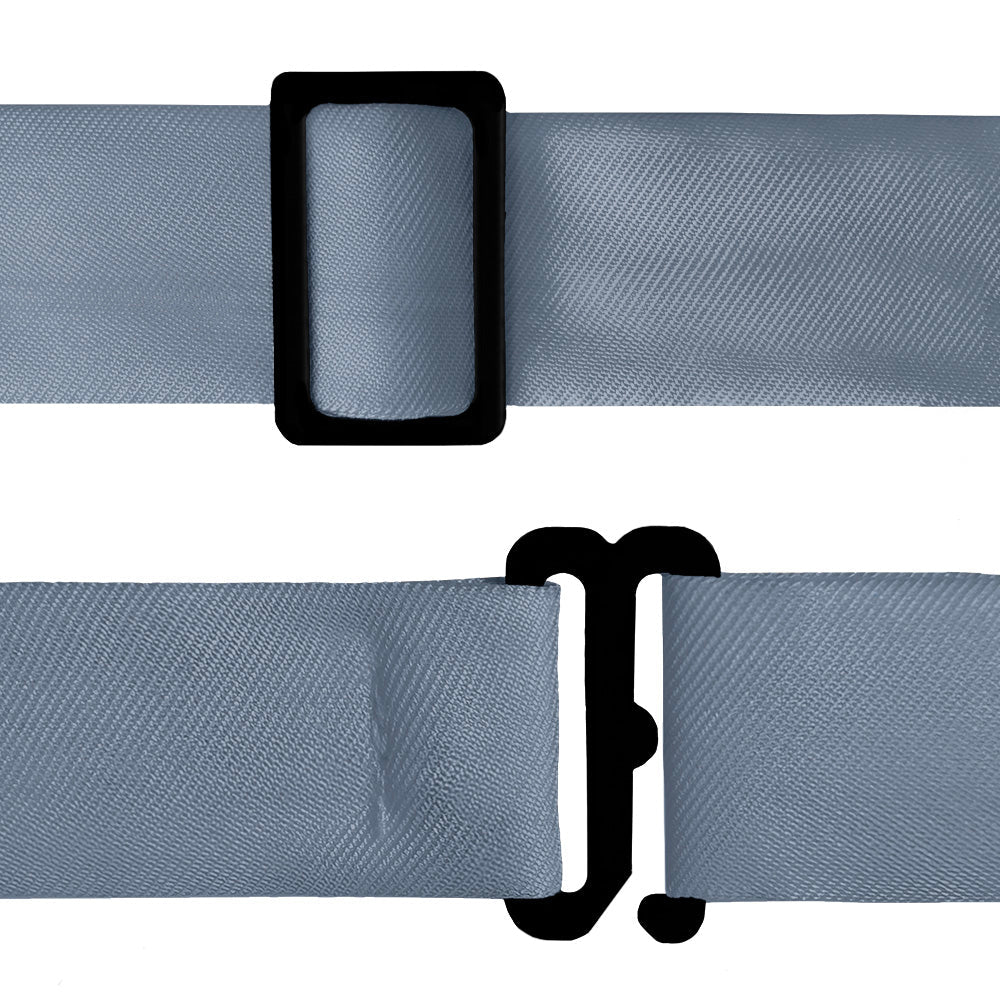 Solid KT Steel Blue Bow Tie - Bow Tie Hardware - Knotty Tie Co.
