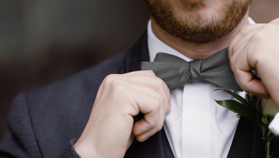 Grey Bow Ties