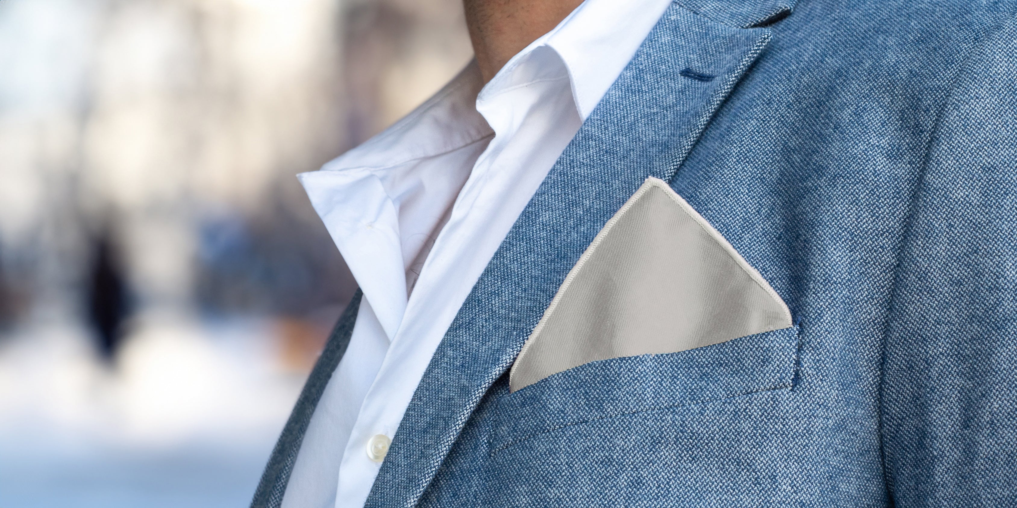 White Pocket Squares