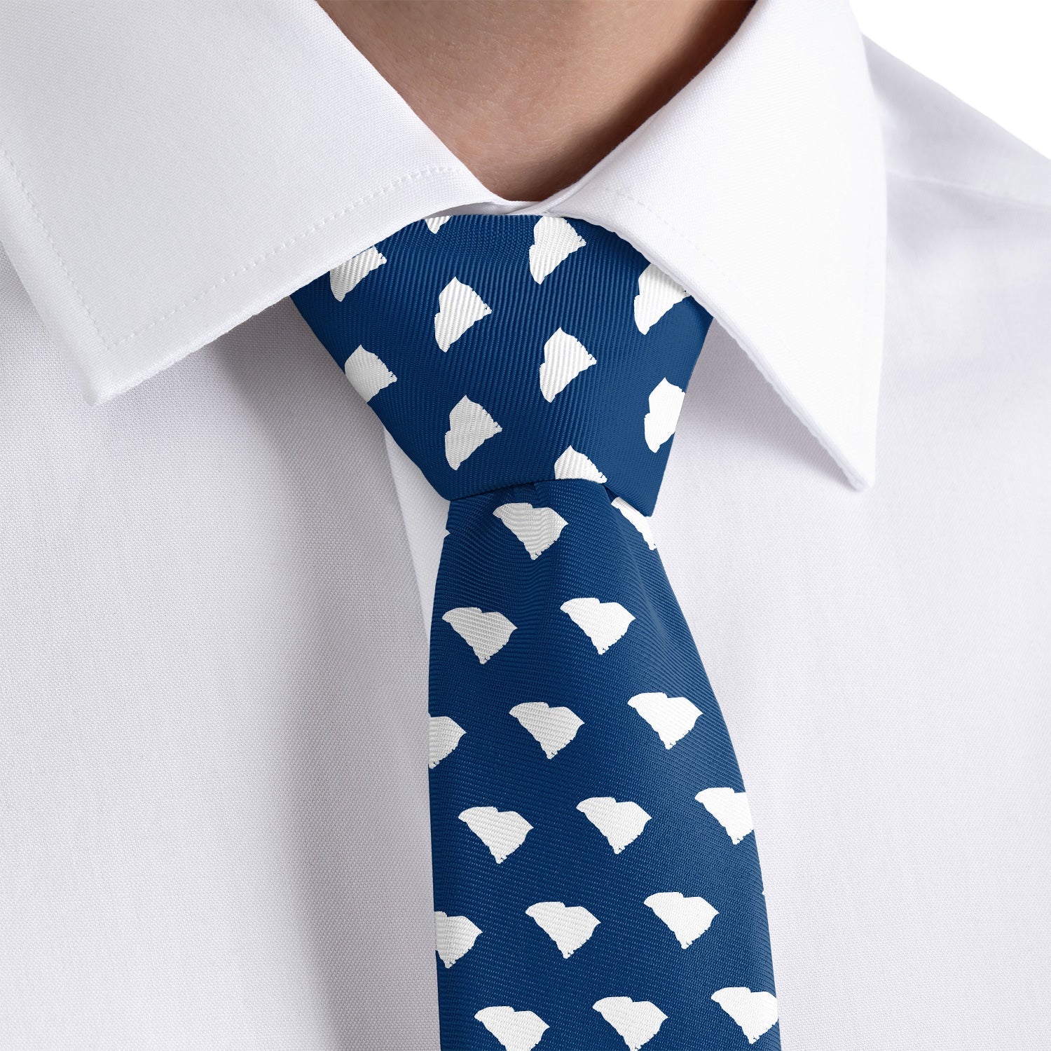 South Carolina State Outline Necktie - Dress Shirt - Knotty Tie Co.