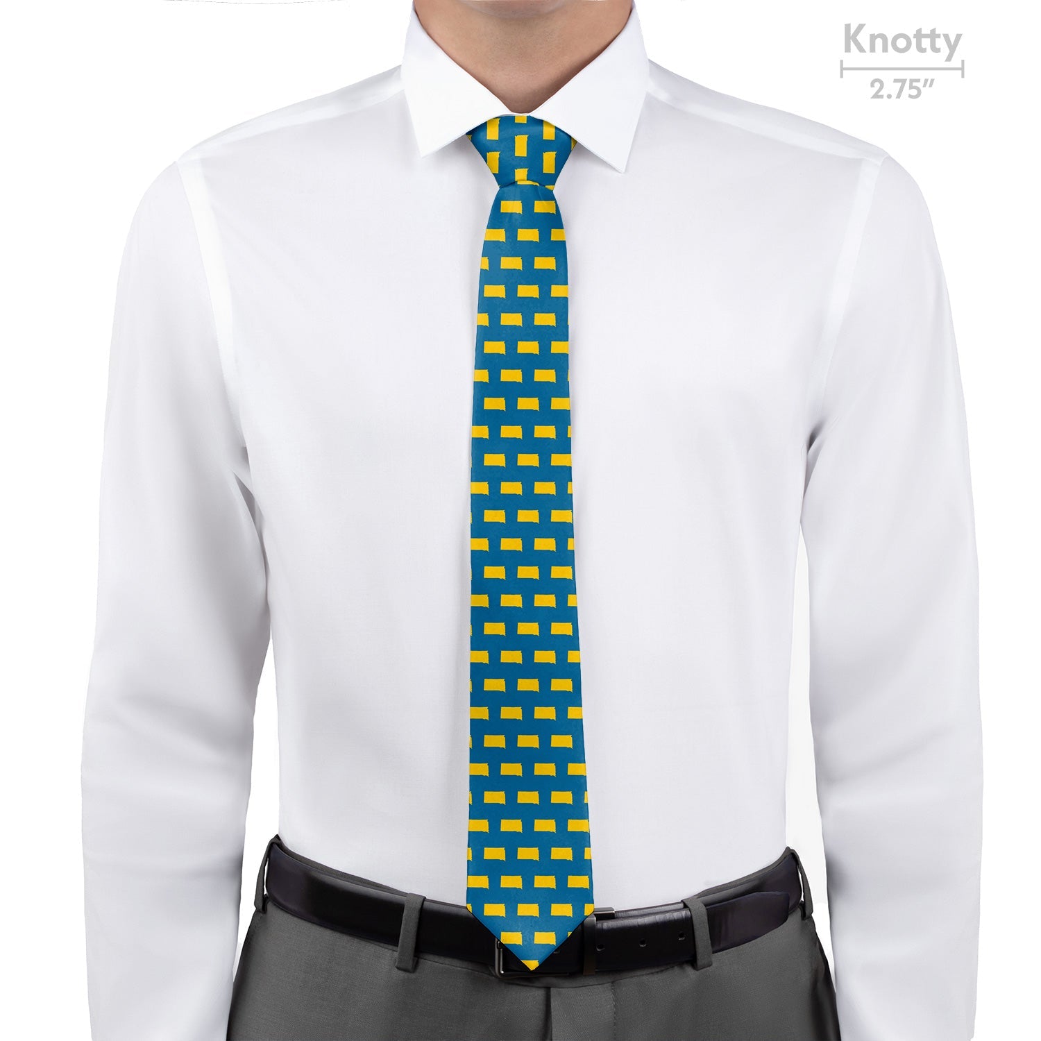 South Dakota State Outline Necktie - Knotty - Knotty Tie Co.