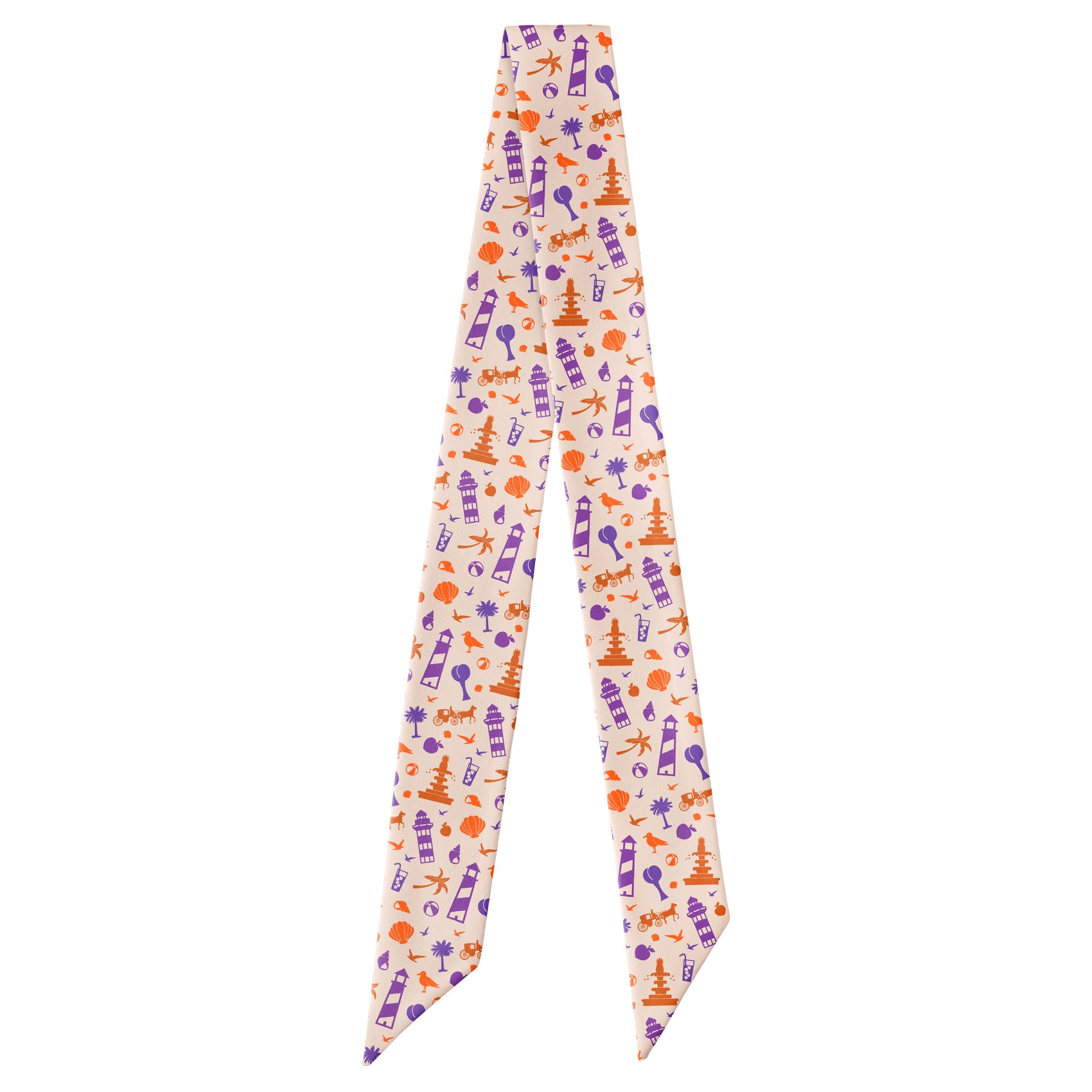 South Carolina State Heritage Hair Scarf - Full View of Hair Scarf - Knotty Tie Co.