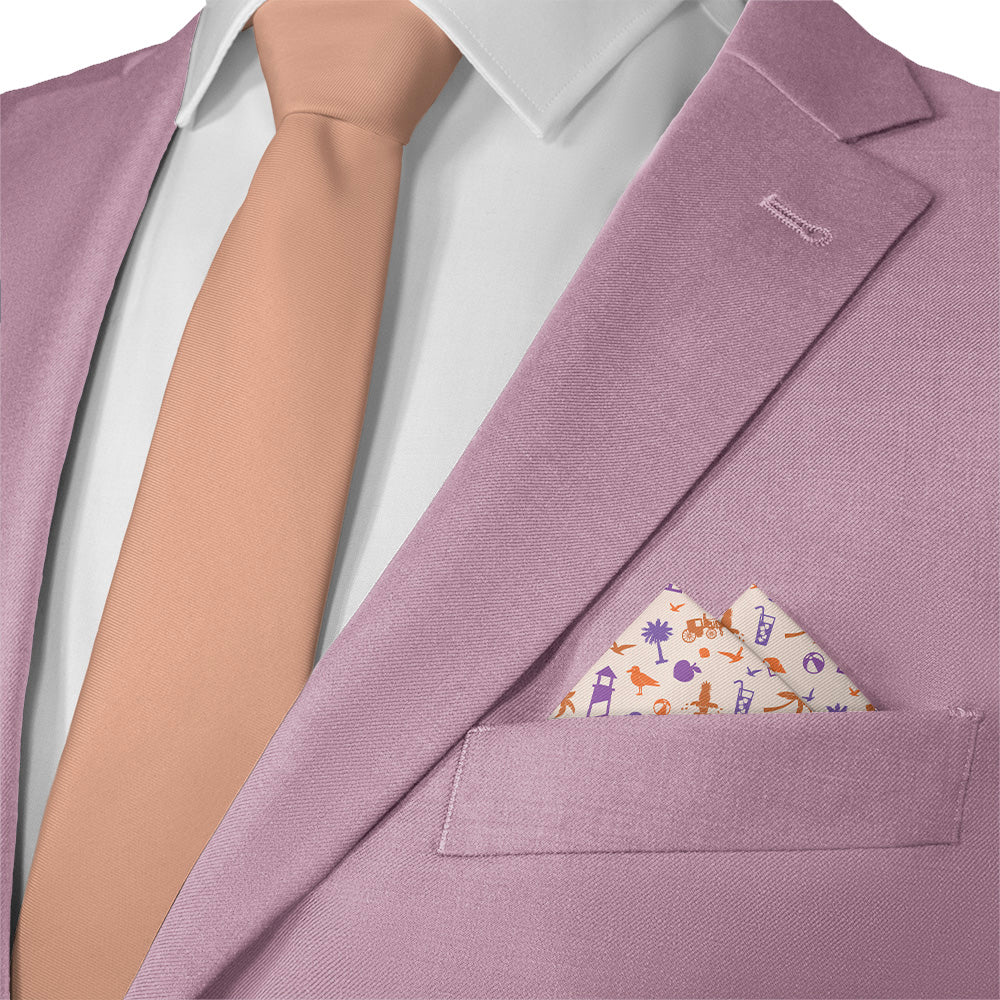 South Carolina State Heritage Pocket Square - Matching Necktie- Knotty Tie Co.