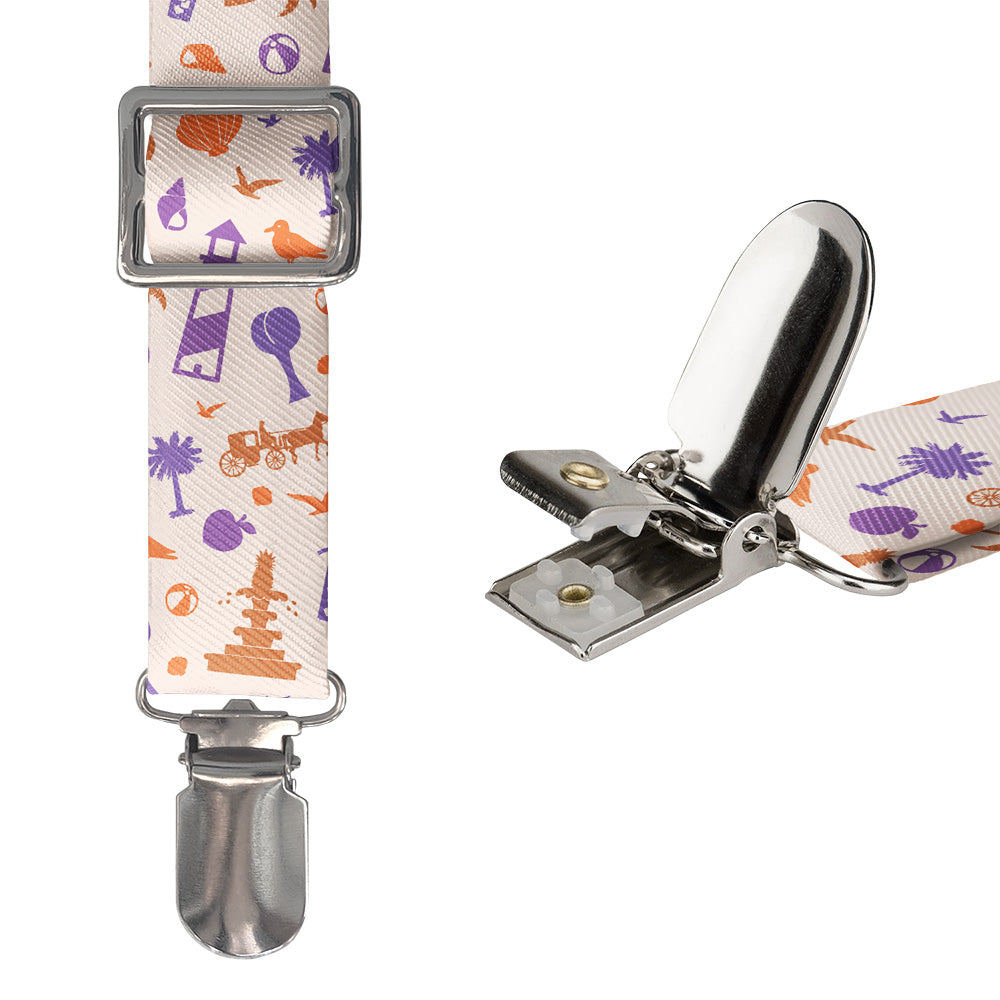 South Carolina State Heritage Suspenders - Hardware and Strap - Knotty Tie Co.