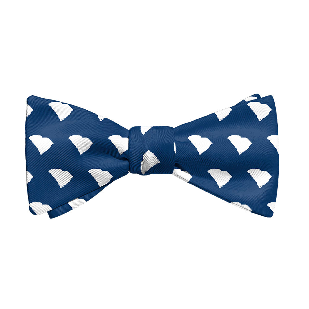 South Carolina State Outline Bow Tie - Adult Standard Self-Tie 14-18" -  - Knotty Tie Co.