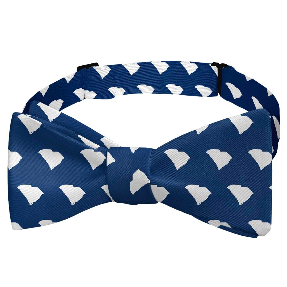 South Carolina State Outline Bow Tie - Self Tie Bow Tie - Knotty Tie Co.