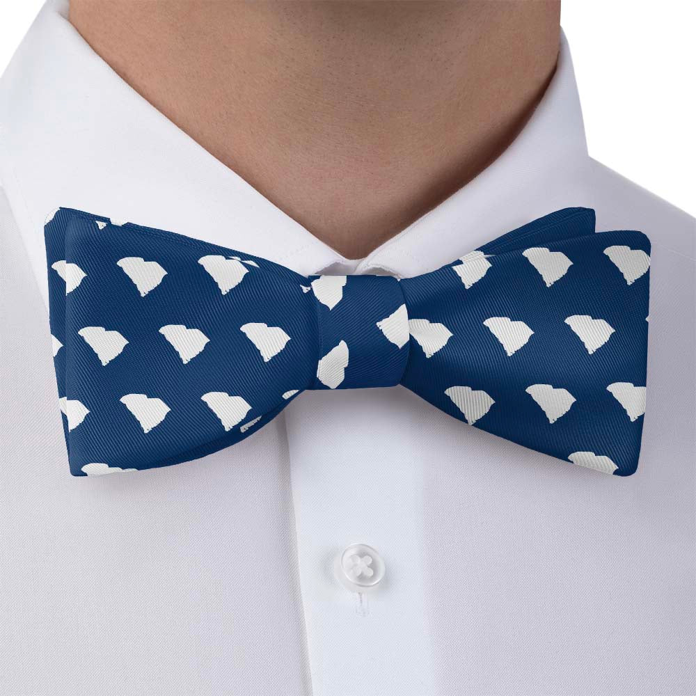 South Carolina State Outline Bow Tie - Bow Tie with Dress Shirt - Knotty Tie Co.