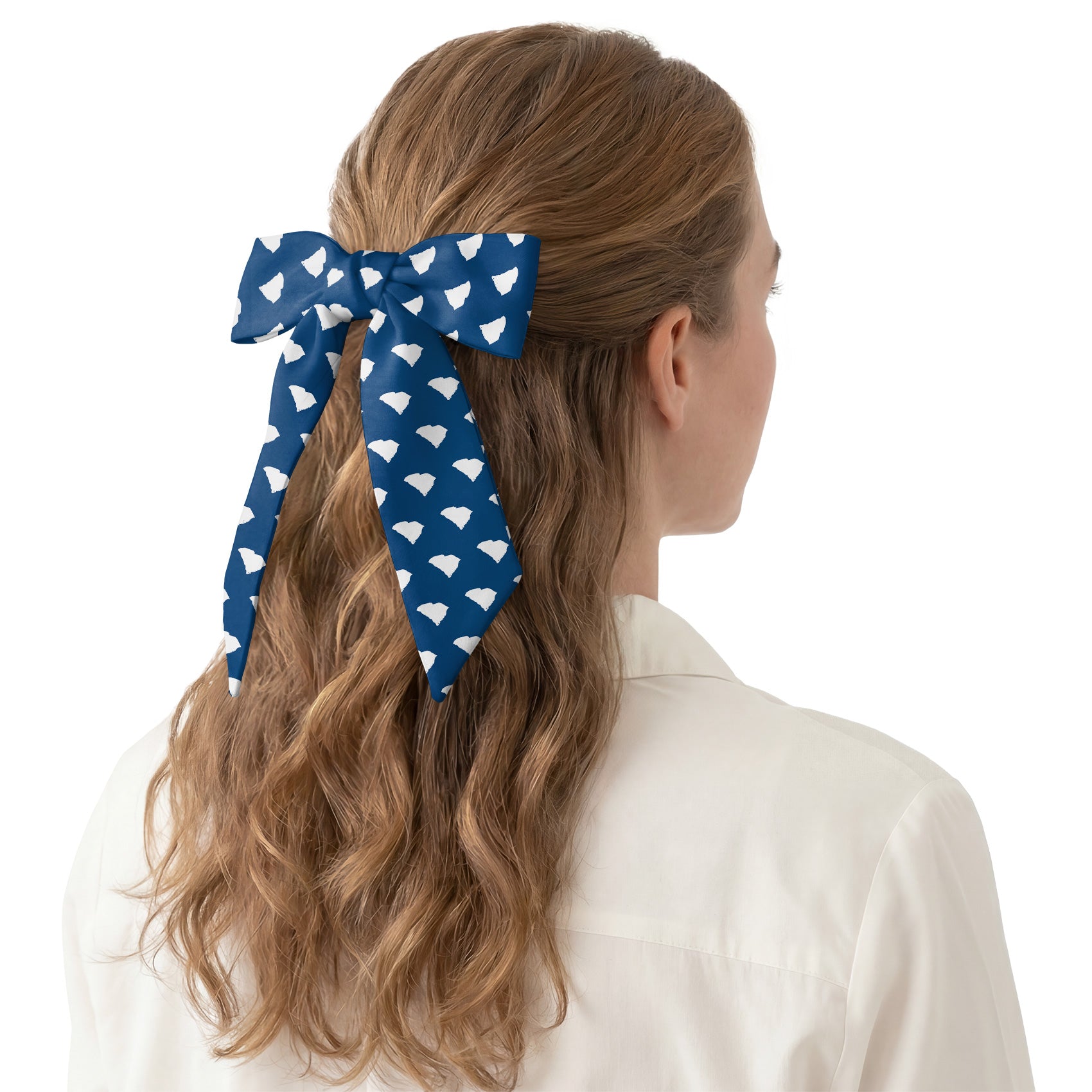 South Carolina State Outline Hair Scarf - Hair Scarf - Knotty Tie Co.