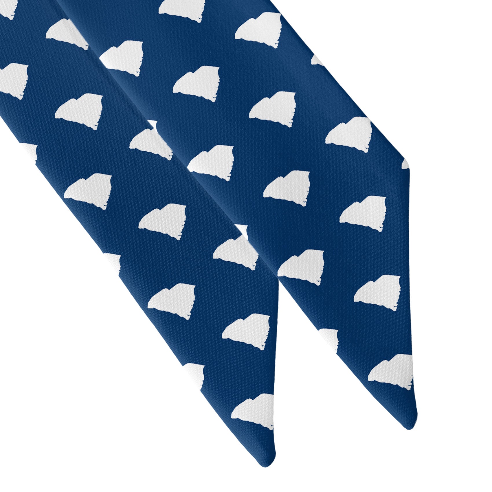 South Carolina State Outline Hair Scarf - Scarf Tapered Ends - Knotty Tie Co.