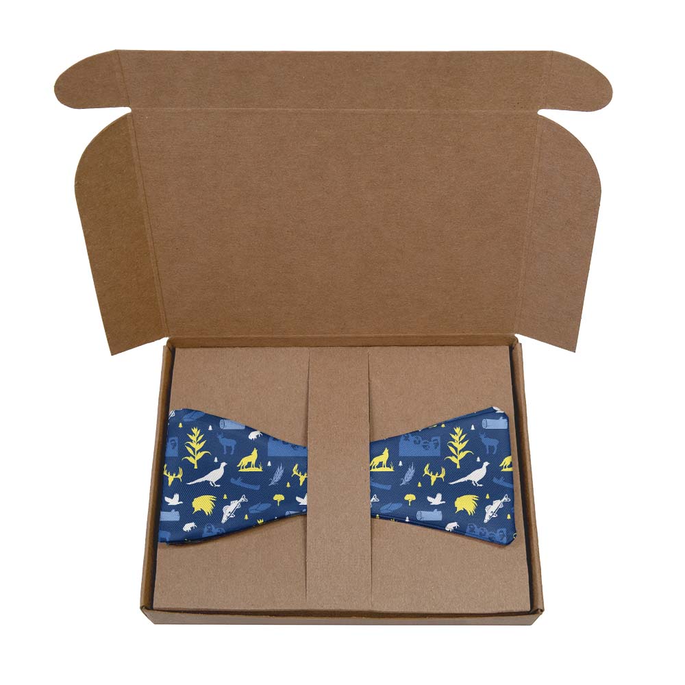 South Dakota State Heritage Bow Tie- Kraft Gift Box Packaging - Knotty Tie Co.