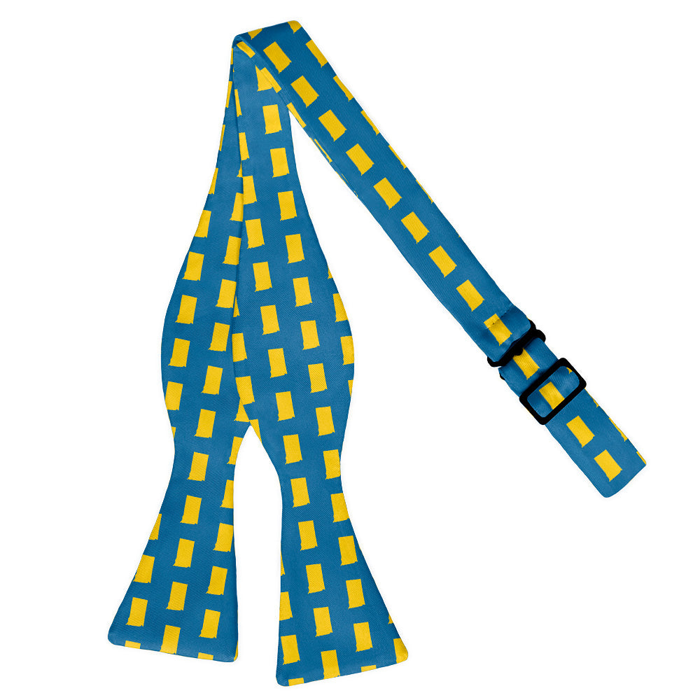 South Dakota State Outline Bow Tie - Self Tie Flat - Knotty Tie Co.