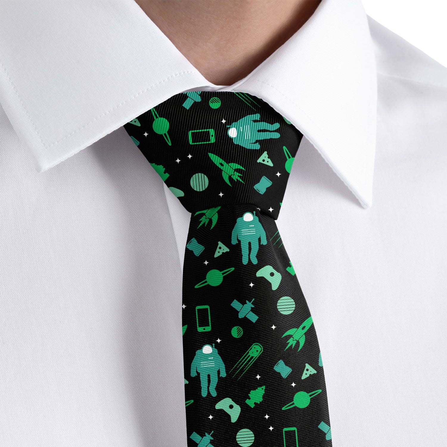 Space Junk Necktie | Skinny, Knotty, Classic Widths