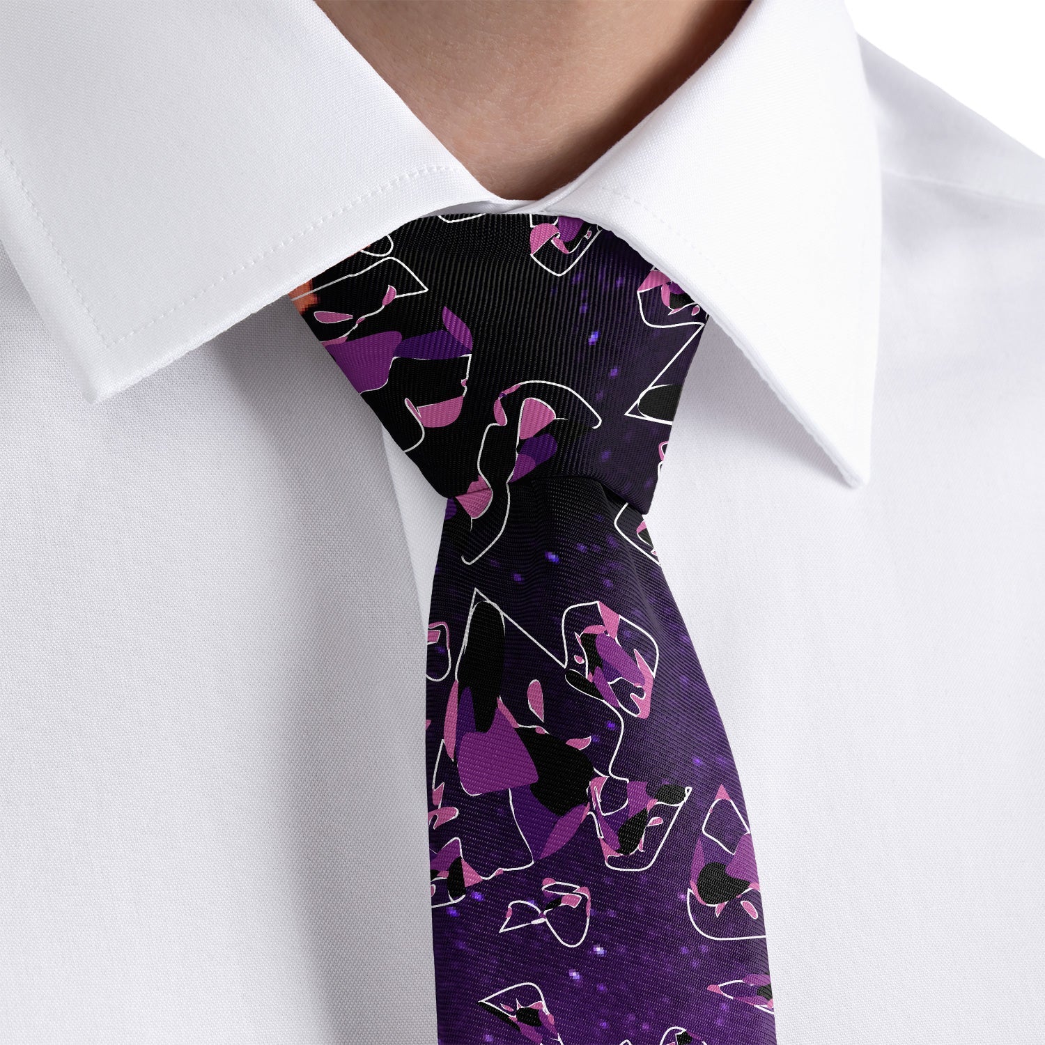Space Mountain Necktie - Rolled - Knotty Tie Co.