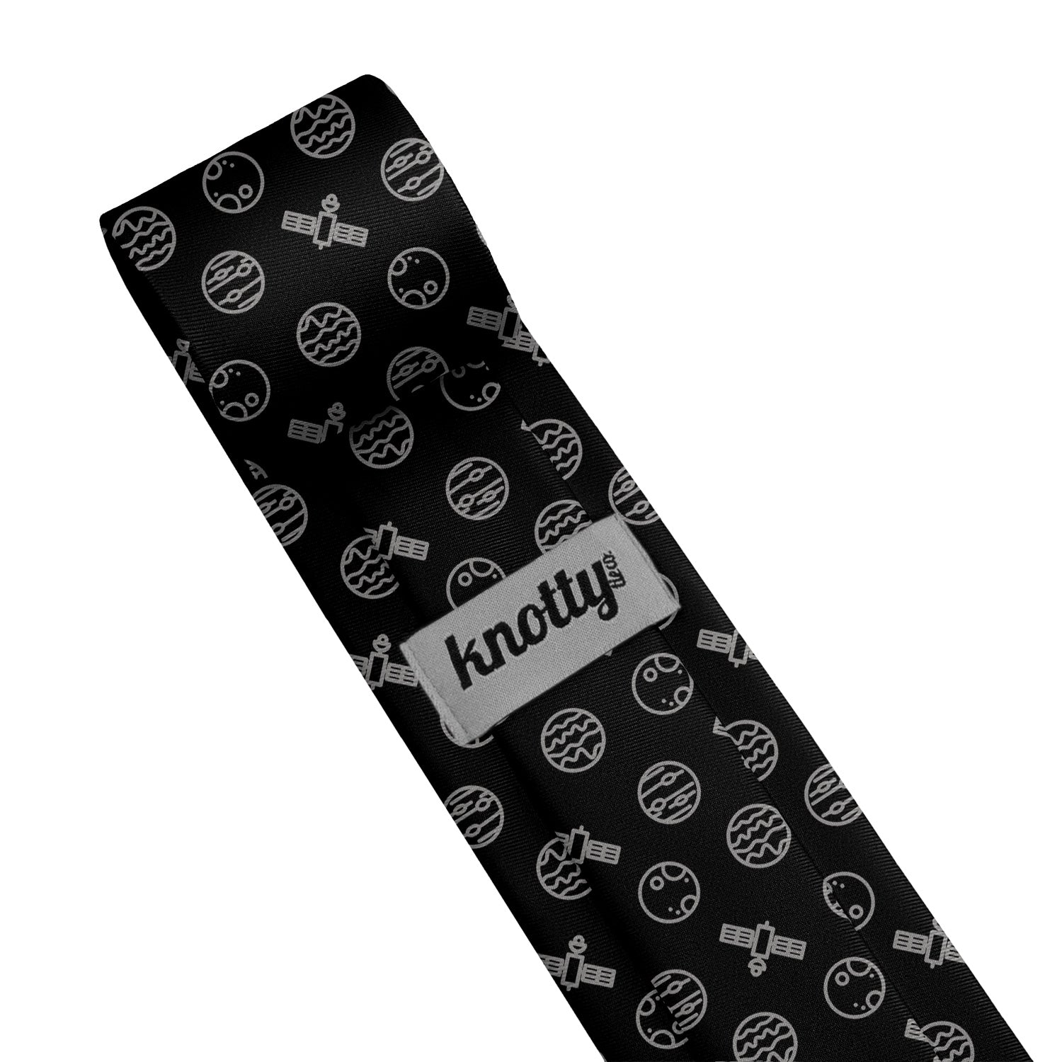 Space Orbit Necktie - Tag - Knotty Tie Co.