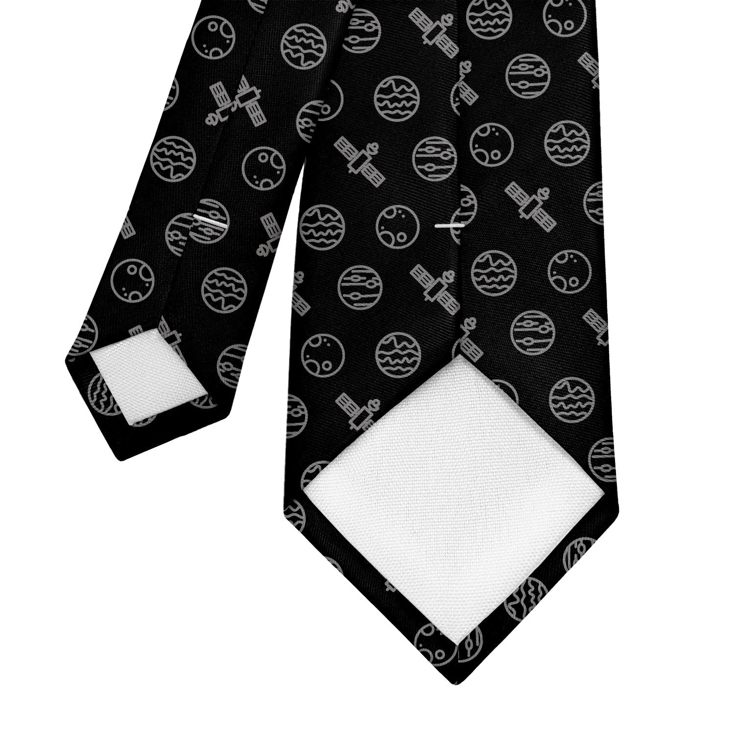 Space Orbit Necktie - Tipping - Knotty Tie Co.