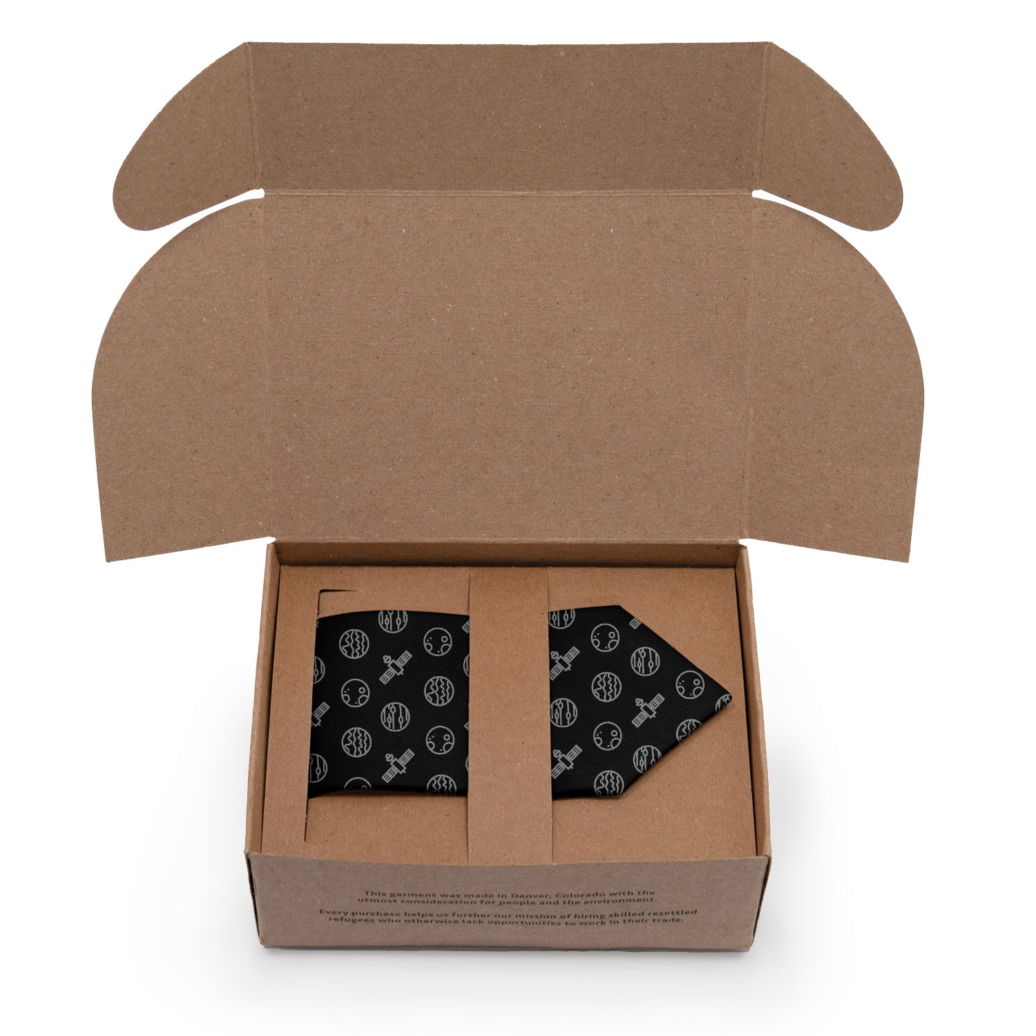Space Orbit Necktie - Packaging - Knotty Tie Co.