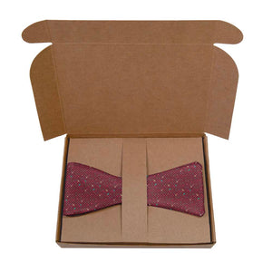 Speckled Bow Tie- Kraft Gift Box Packaging - Knotty Tie Co.