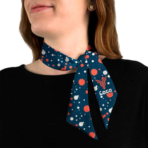 Splatter 1 Hair Neck Logo Scarf - Knotty Tie Co.