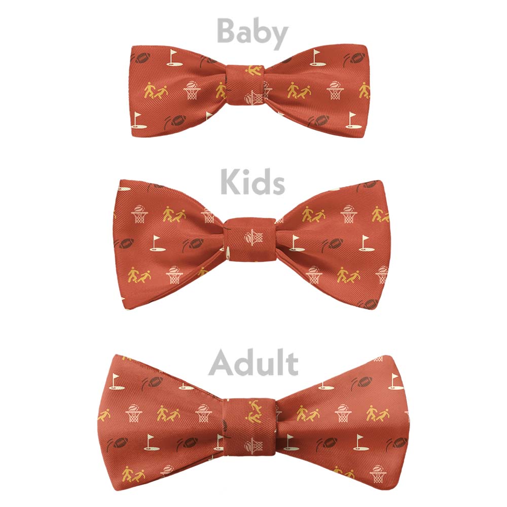 Sports With Friends Bow Tie - Bow Sizes - Knotty Tie Co.
