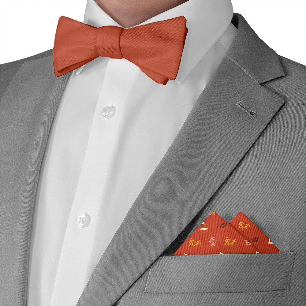 Sports With Friends Pocket Square - Matching Bow Tie - Knotty Tie Co.