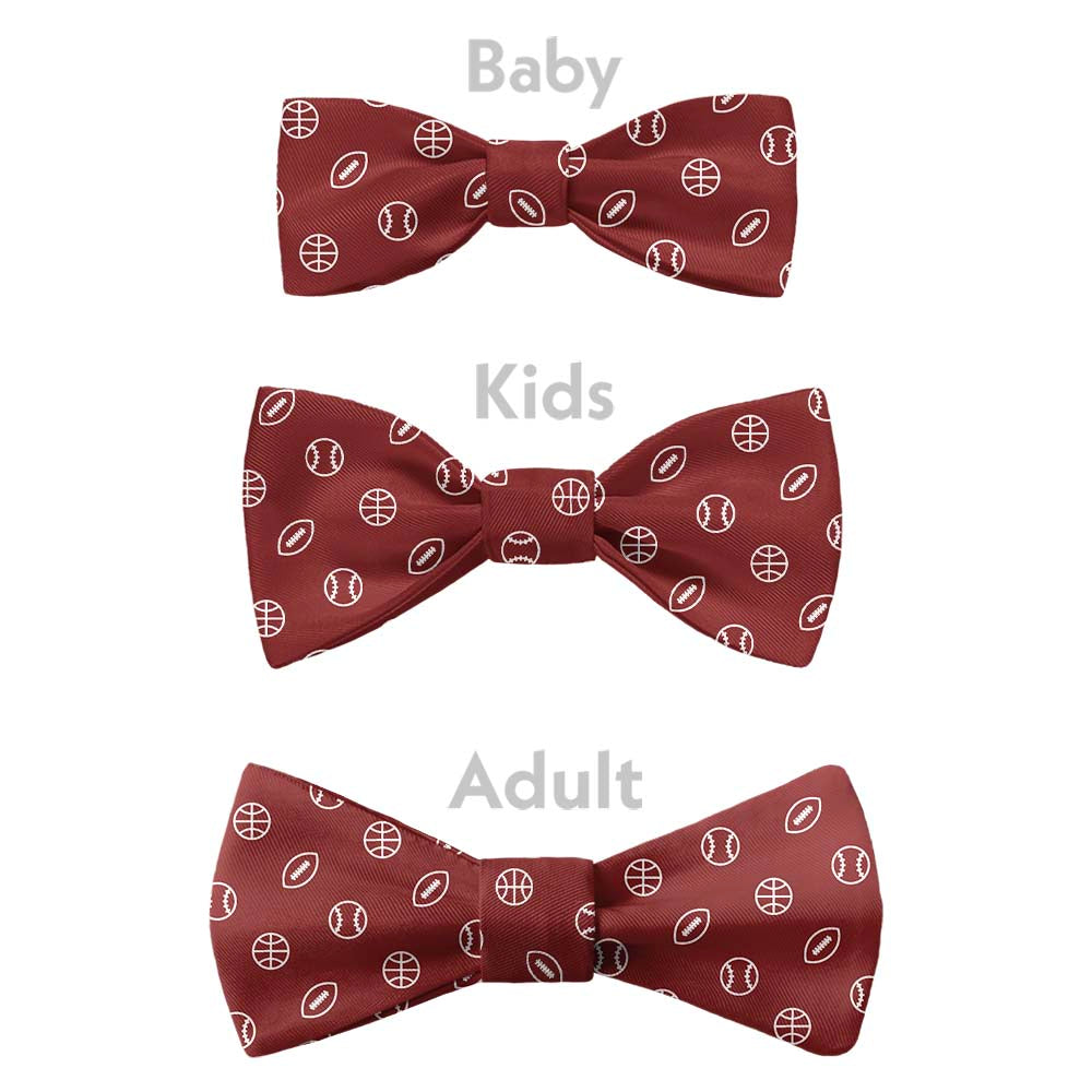 Sportsball Bow Tie - Bow Sizes - Knotty Tie Co.