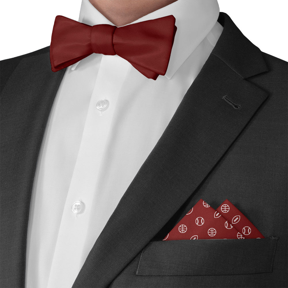 Sportsball Pocket Square - Matching Bow Tie - Knotty Tie Co.