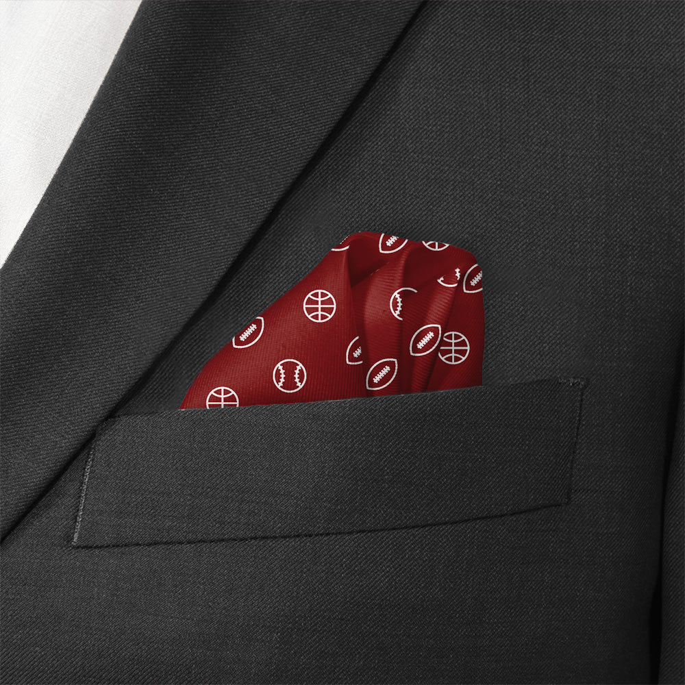 Sportsball Pocket Square - Wave Fold - Knotty Tie Co.