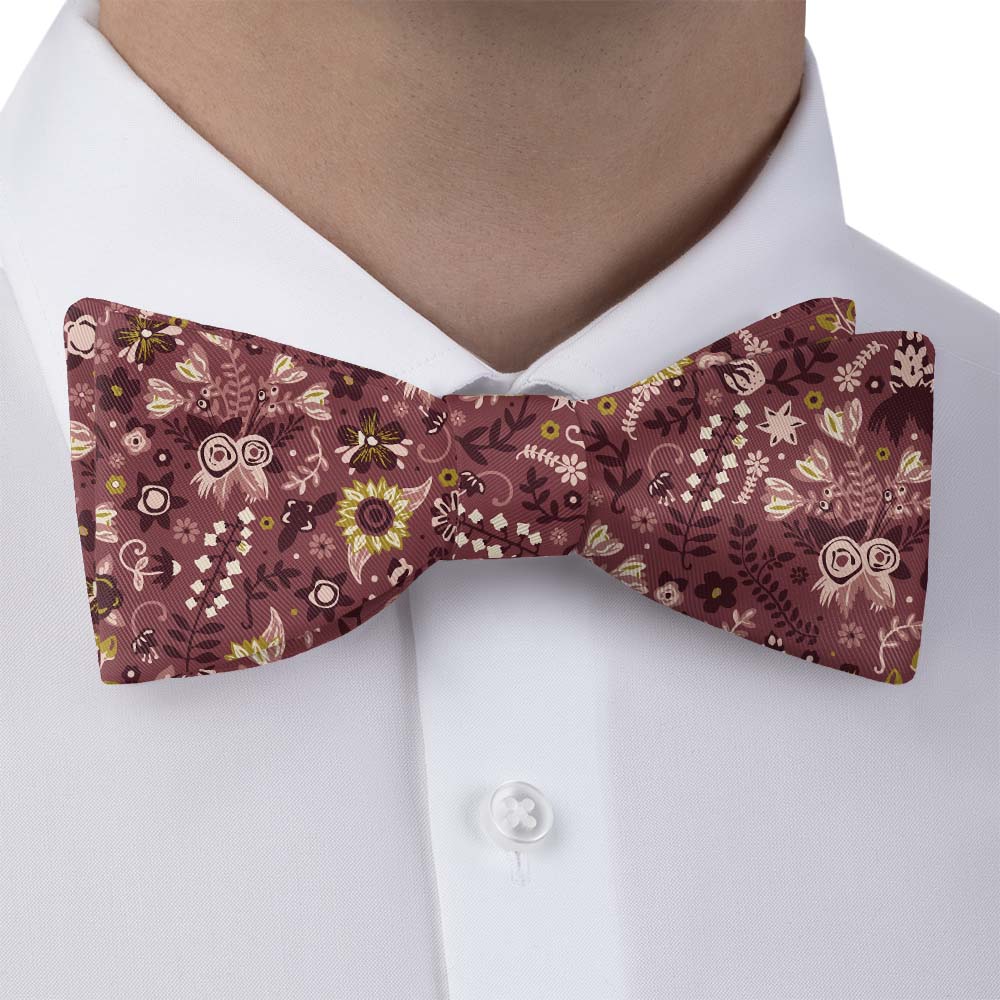 Spring Garden Floral Bow Tie - Bow Tie with Dress Shirt - Knotty Tie Co.