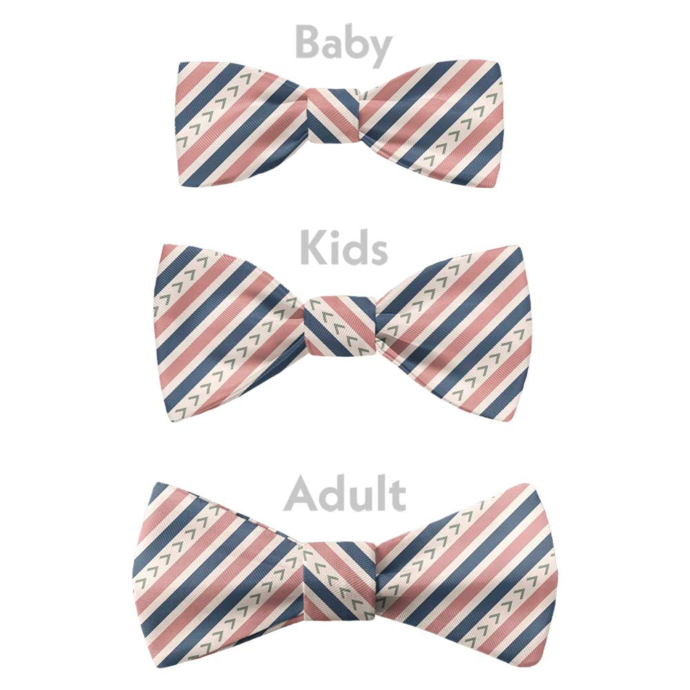 Spring Stripe Bow Tie - Bow Sizes - Knotty Tie Co.