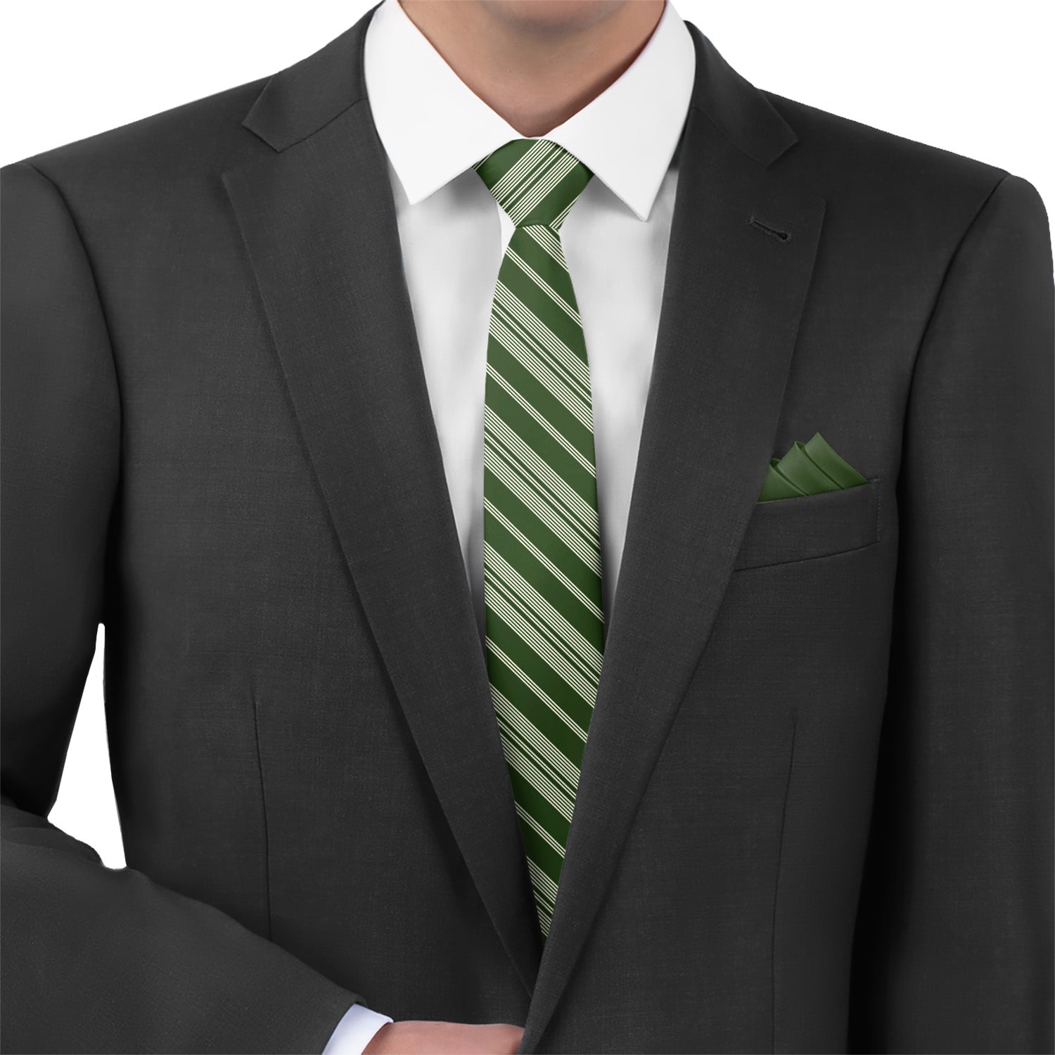 Sprinter Pinstripe Necktie - Matching Pocket Square - Knotty Tie Co.