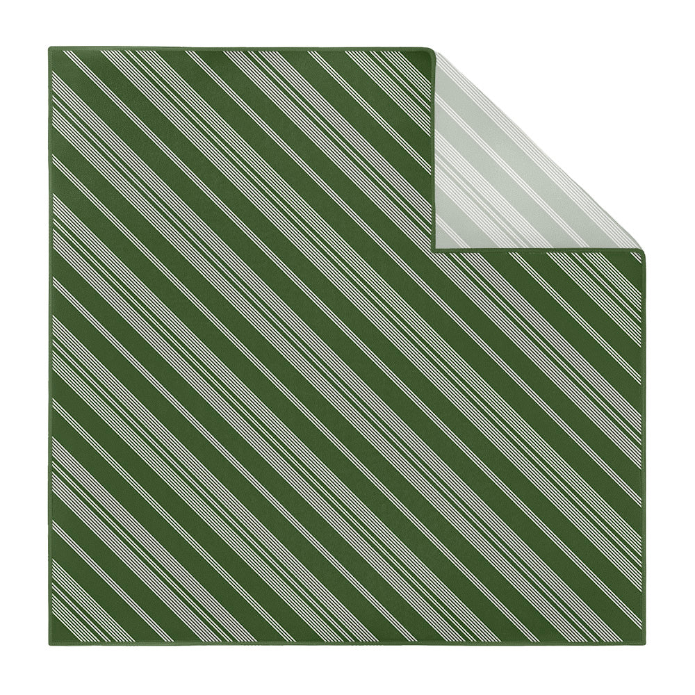 Sprinter Pinstripe Pocket Square - Printed - Knotty Tie Co.